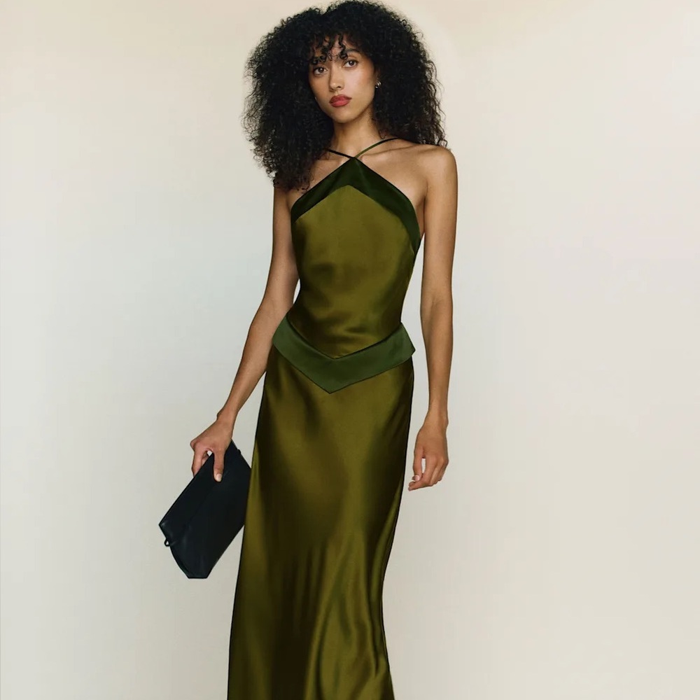 Reformation Jillian Silk Dress - 6